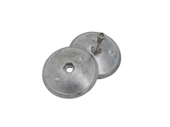 46mm twin disc anode with streamlined shape for boat rudders, trim tabs or hulls
