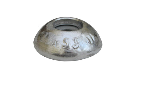 Aluminium round anode 60mm (2 3/8") diameter