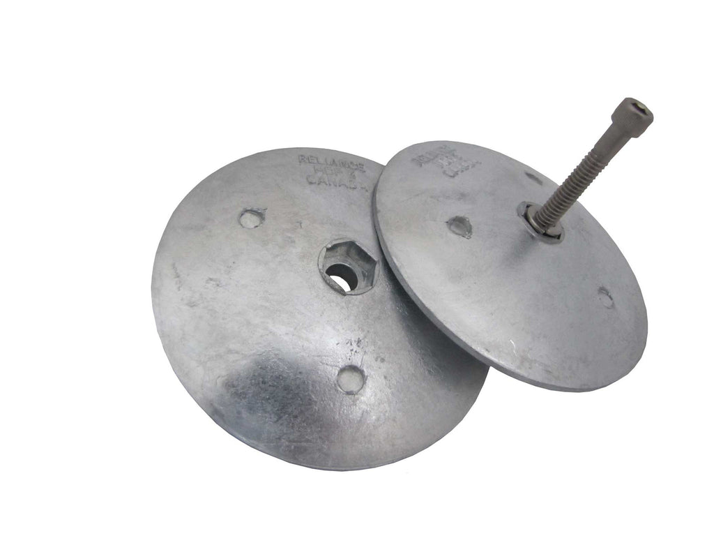 Disc (Pair) Anode for Boat Rudders, and Trim Tabs | Solent Anodes