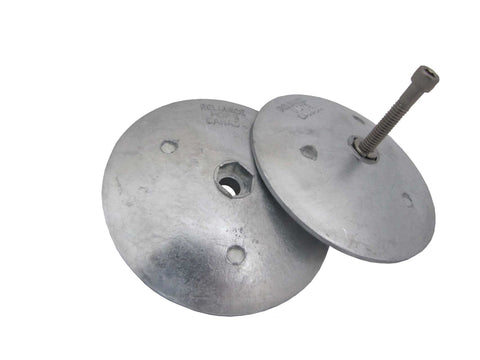 Twin Disc, Rudder ,Trim Tab Anode, 95mm dia in zinc