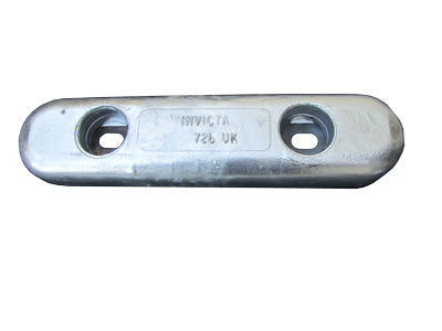 Aluminium bar bolt on anode, 457mm long, 5kg