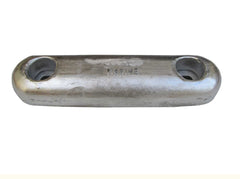 Aluminium bar hull anode for use in seawater and brackish water
