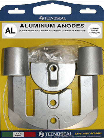 Anode kit for Mercruiser Bravo 2-3 sterndrive in Aluminium