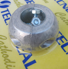 Aluminium  collar anode, 1 inch shaft